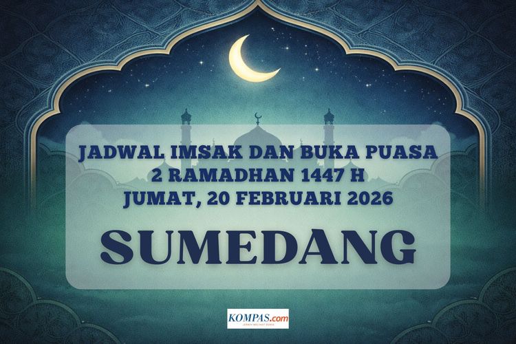 jadwal imsak dan buka puasa Kabupaten Sumedang Hari Ini, 20 Februari 2026 atau 2 Ramadhan 1447 H.