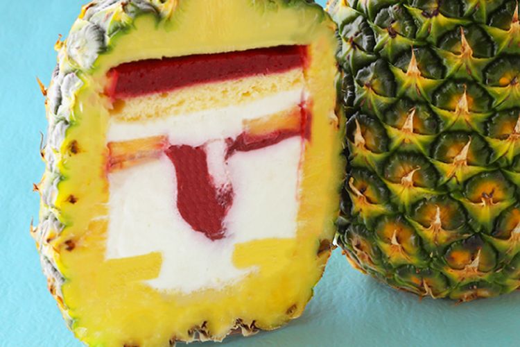 Marugoto Pineaple Cake, cake dalam nanas. (DOK. CAKE.JP)