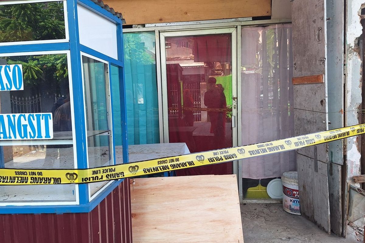 Lokasi kontrakan tempat ditemukannya jasad wanita berinisial KA dengan kondisi membusuk dan membengkak di Jalan Bontoduri, Kecamatan Tamalate, Kota Makassar, Sulsel, Senin (21/10/2024).