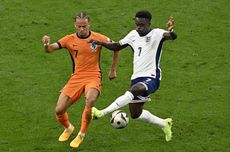 HT Belanda Vs Inggris 1-1: Tendangan Roket Simons Dibalas Penalti Emas Kane