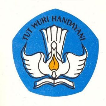 Sejarah lambang Tut Wuri Handayani, hasil modifikasi sayembara Departemen Pendidikan dan Kebudayaan pada 1977.