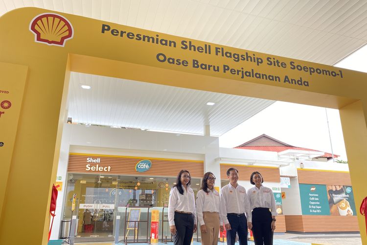 Peresmian SPBU flagship perdana milik Shell di Jakarta Selatan