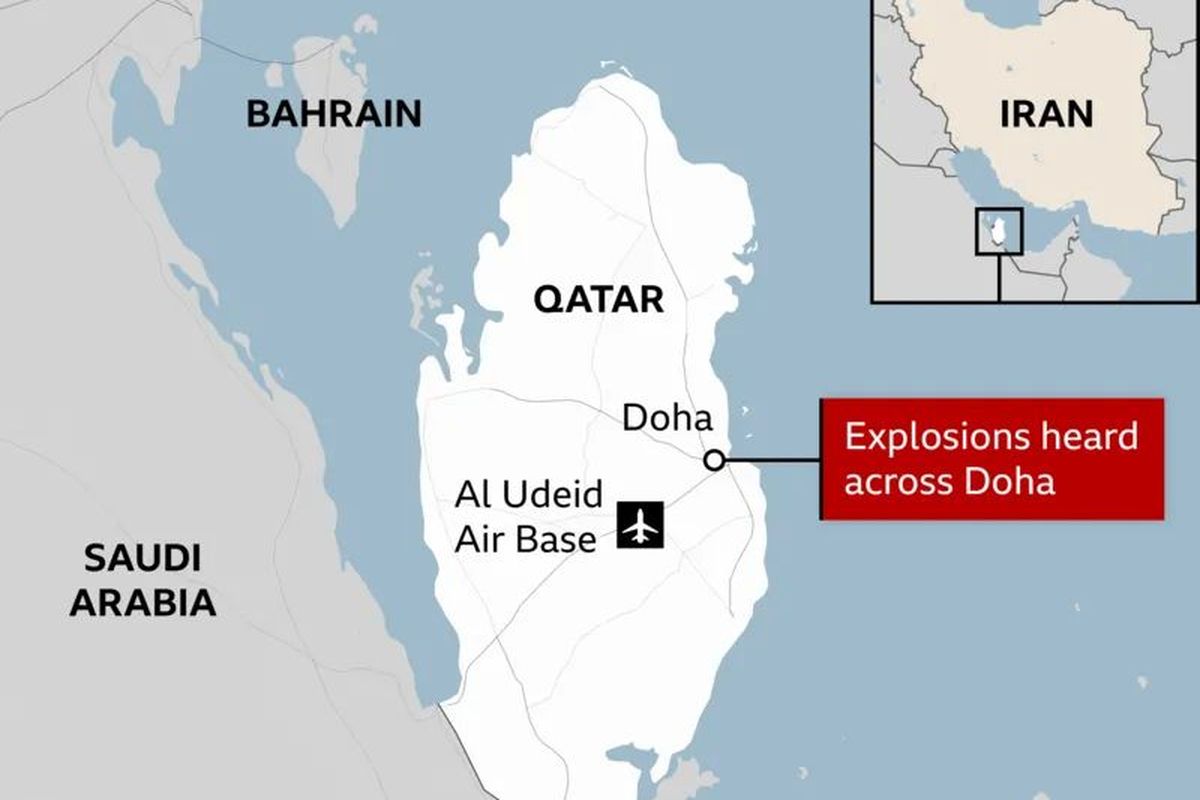 Iran serang pangkalan militer AS di Qatar pada Senin (23/6/2025) malam sebagai respons karena AS serang Iran.