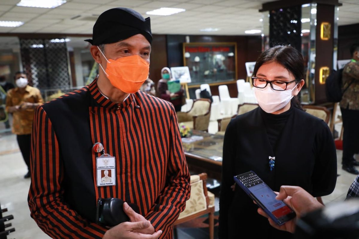 Gubernur Jawa Tengah Ganjar Pranowo.