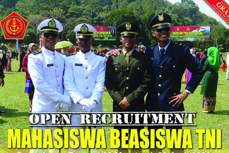 Informasi beasiswa TNI bagi mahasiswa PTN yang ingin jadi Perwira TNI.
