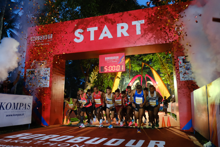 Ajang Borobudur Marathon Elite Race 2021.