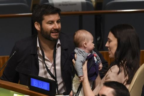Ketika Bayi PM Selandia Baru Curi Perhatian di Markas PBB
