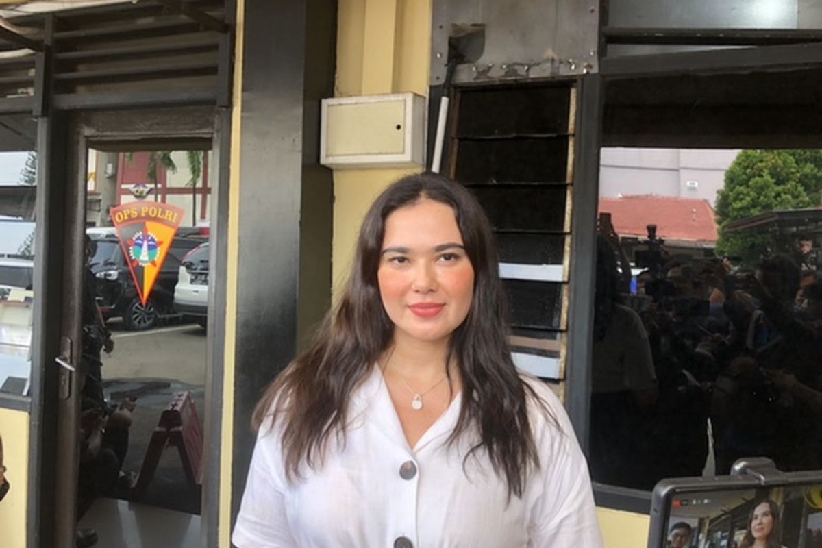 Catherine Wilson di Polres Metro Depok, Selasa (2/5/2023).
