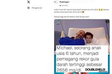 Kisah Michael, Bocah yang Memiliki Kadar Gula Darah Tertinggi di Dunia di Usia 6 Tahun