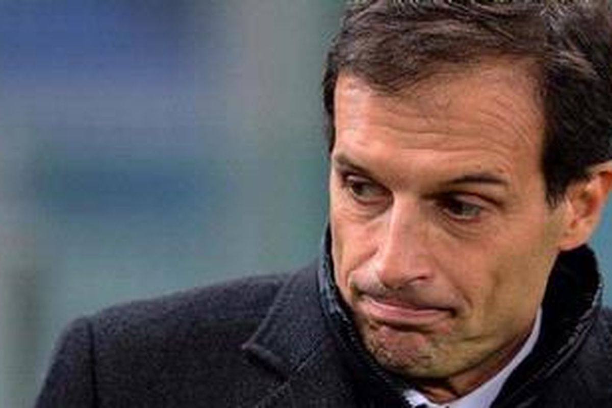 Pelatih AC Milan, Massimiliano Allegri.