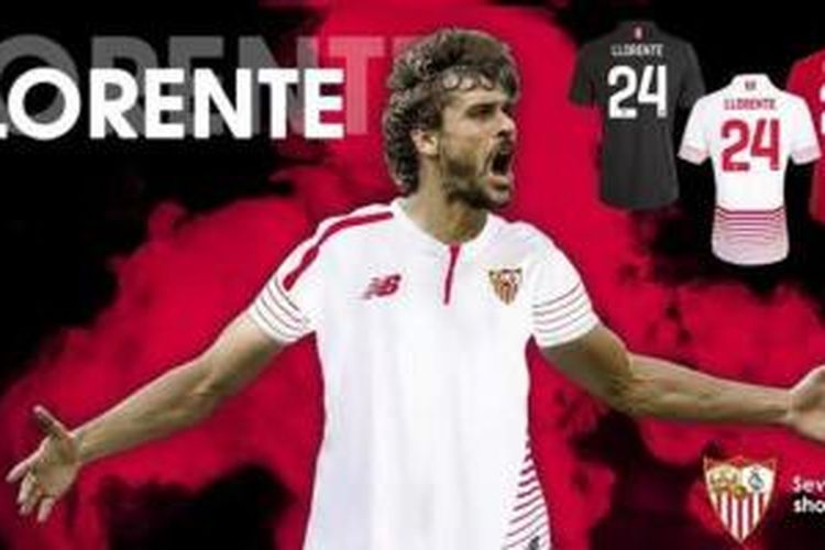 Sevilla mengumumkan perekrutan Fernando Llorente, Kamis (27/8/2015)