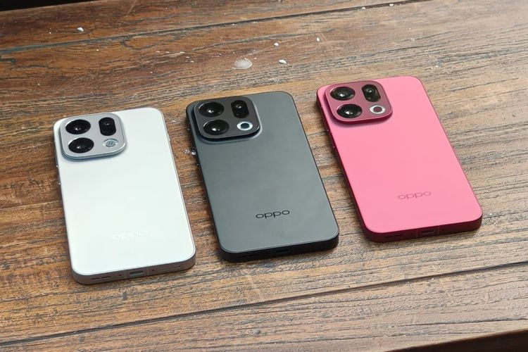 Oppo Find X9 hadir dalam tiga warna, yakni Titanium Grey, Space Black, dan warna andalan Velvet Red.