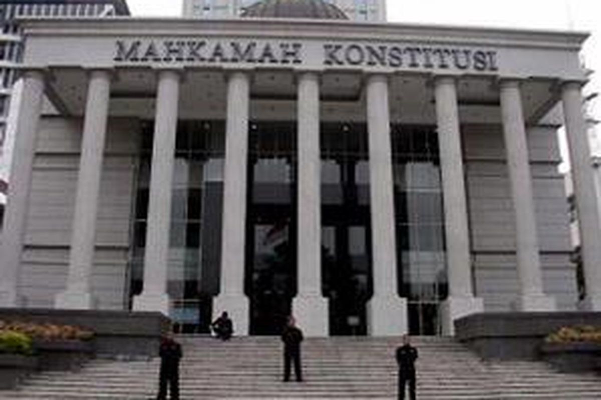 Gedung Mahkamah Konstitusi di Jalan Merdeka Barat, Jakarta Pusat.