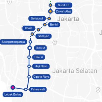 Peta Rute MRT Koridor 1