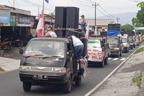 Pengusaha Persewaan Gelar Konvoi, Pasang Poster 