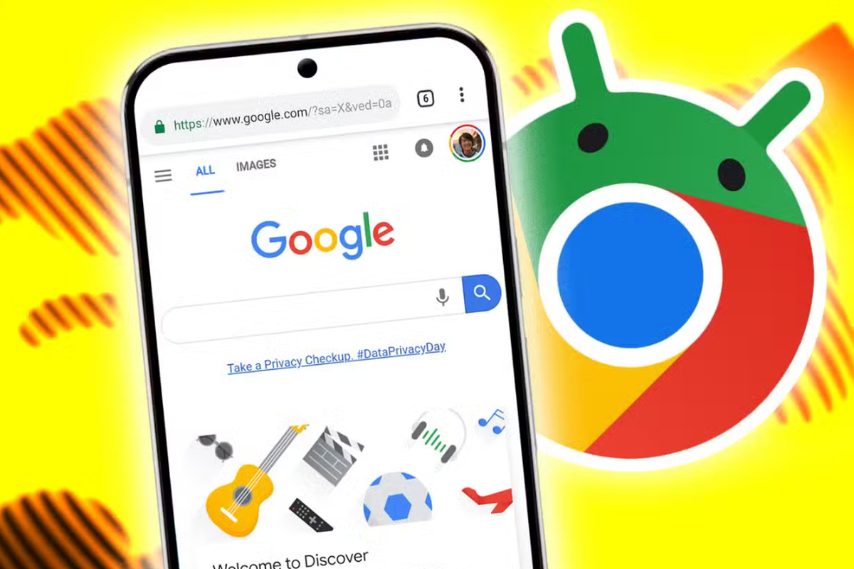 Ilustrasi sistem operasi (OS) Android dan ChromeOS. 