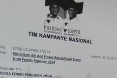 KPU: Prabowo-Hatta Mundur dari Proses Rekapitulasi Suara