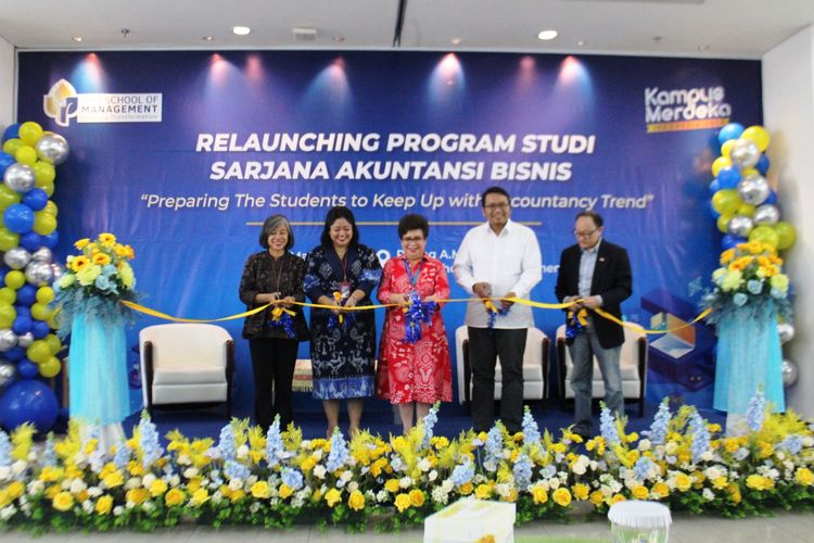 PPM School of Management (SoM) melakukan relaunching Program Studi Sarjana Akuntansi Bisnis (SAB) pada Kamis, 9 Maret 2023 