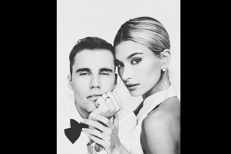 Foto pernikahan Justin Bieber dan Hailey Baldwin.