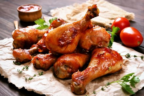 Resep Ayam Panggang Manis, Sajikan dengan Sayur Lalap