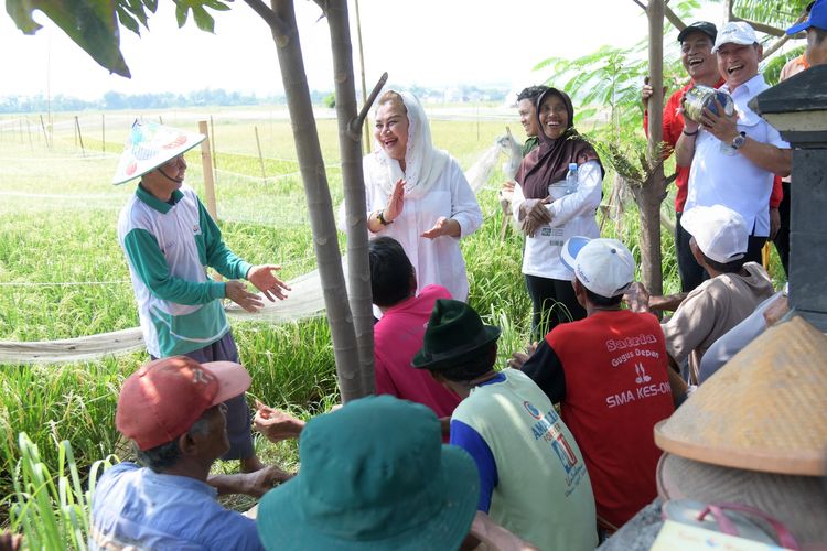 Walkot Semarang Mbak Ita saat meninjau lokasi percontohan di Mangunharjo beberapa waktu lalu.