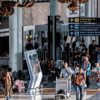 Ilustrasi Bandara Internasional Soekarno-Hatta, Tangerang. 