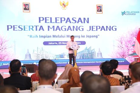 Tingkatkan Daya Saing, Menaker Lepas 750 Peserta Program Magang ke Jepang