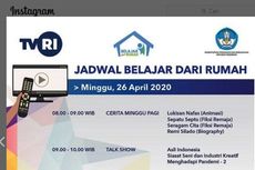 Saksikan Tayangan Belajar dari Rumah di TVRI, Minggu 26 April 2020