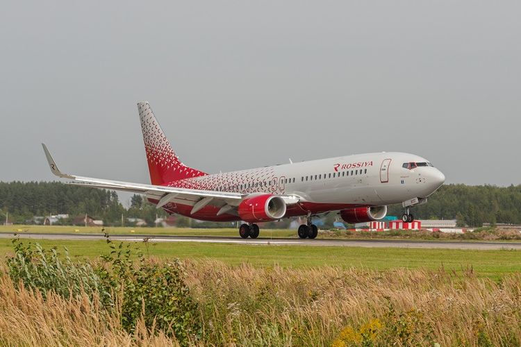 Sebuah pesawat milik maskapai Rossiya Airlines.