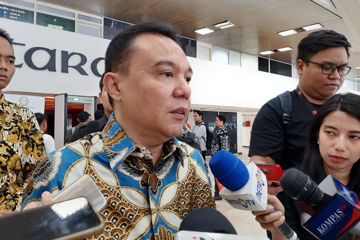 Wakil Ketua Umum Partai Gerindra Sufmi Dasco Ahmad di DPR, Senayan, Jakarta, Senin (10/2/2020).