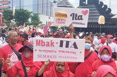 Jelang Pelantikan Hevearita sebagai Wali Kota Semarang, Ribuan Warga Padati Jalan Pahlawan