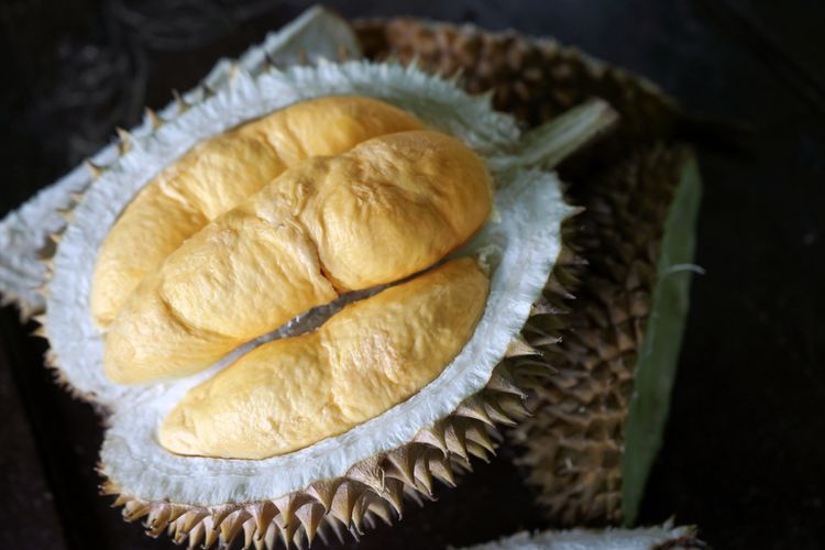 Ilustrasi buah durian bawor. 