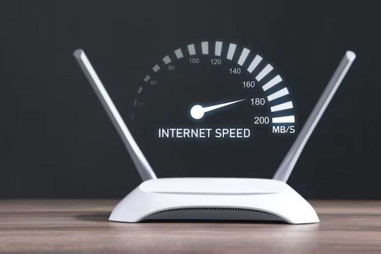 Ilustrasi kecepatan internet. 