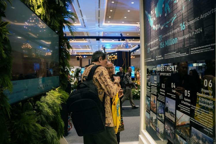 Booth InJourney di ajang International Conference on Infrastructure (ICI) 2025 menampilkan sejumlah inisiatif strategis, mulai dari transformasi bandara hingga skema investasi strategis.