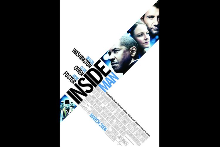 Jodie Foster, Denzel Washington, dan Clive Owen dalam film thriller Inside Man (2006).