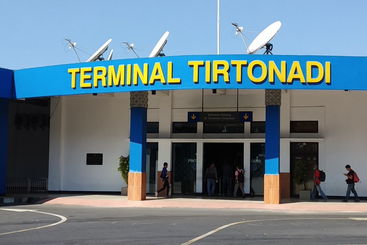 Terminal Tipe A Tirtonadi Solo, Jawa Tengah, Rabu (22/5/2019).