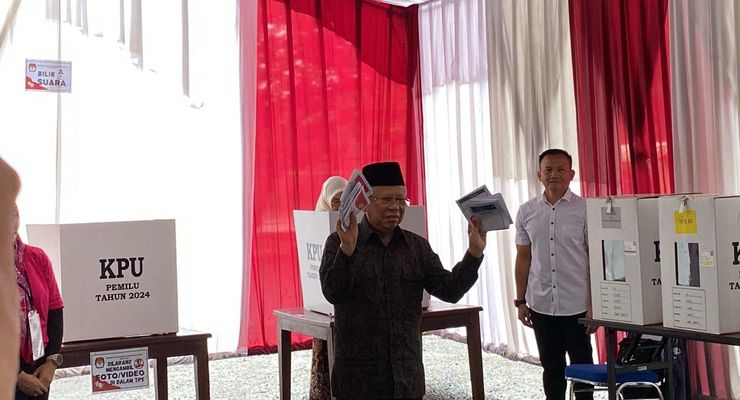 Anies-Muhaimin Menang di TPS Ma'ruf Amin