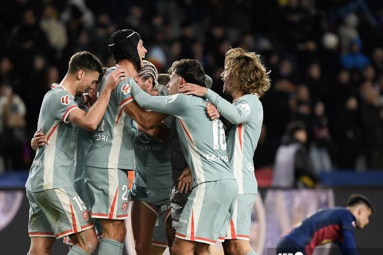 Hasil Barcelona Vs Atletico 1-2, Gol Larut Sorloth Menangkan Pasukan Simeone