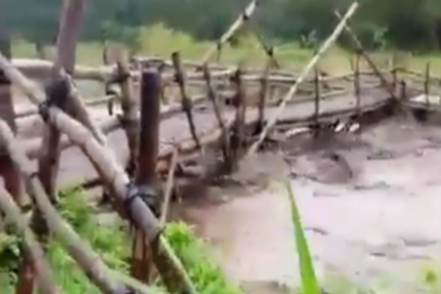 Jembatan Darurat Gesang-Sememu Disapu Banjir Lahar Semeru, Akses antar Kecamatan Terputus