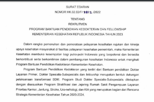 Kuota Beasiswa Kedokteran 2023 Ditambah, Simak Syarat, Cara Daftar, dan Jenis Programnya!