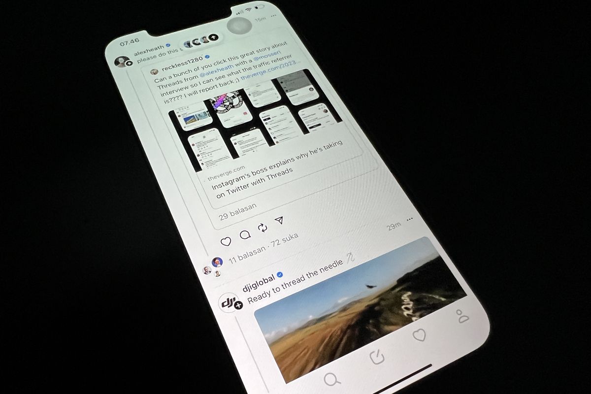 Threads, aplikasi buatan Meta yang mirip Twitter dan sudah bisa dijajal sekarang.
