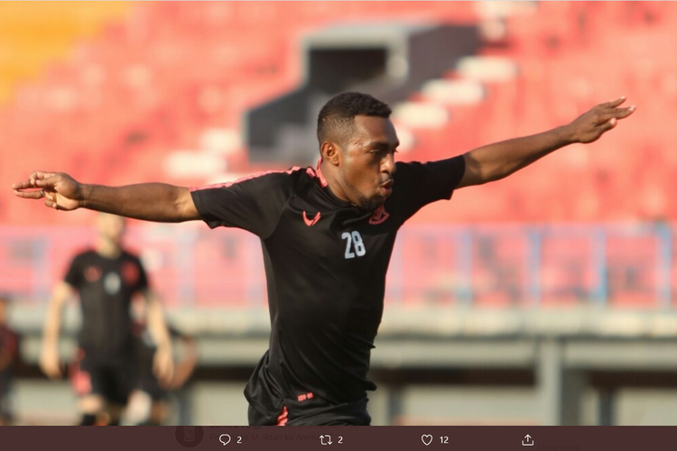 Penyerang Borneo FC, Terens Puhiri.