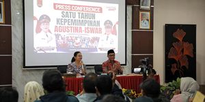 Satu tahun kepemimpinan Wali Kota Semarang, Agustina Wilujeng Pramestuti dan Wakil Wali Kota Iswar Aminuddin (Agustin-Iswar).