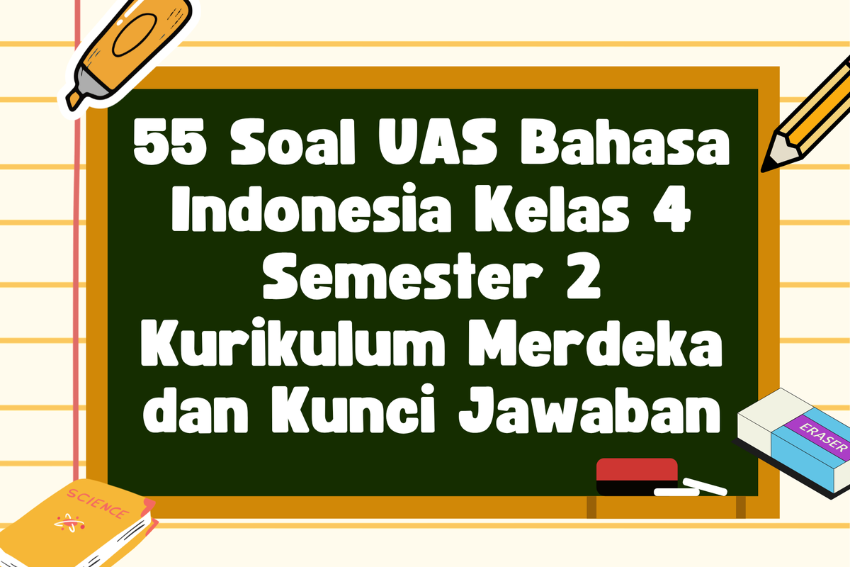 55 Soal UAS Bahasa Indonesia Kelas 4 Semester 2 Kurikulum Merdeka dan ...