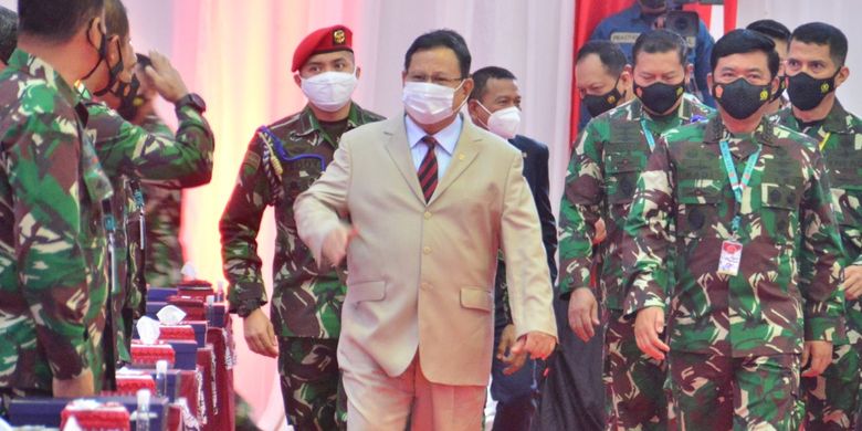 Indonesian Minister Prabowo Subianto. 