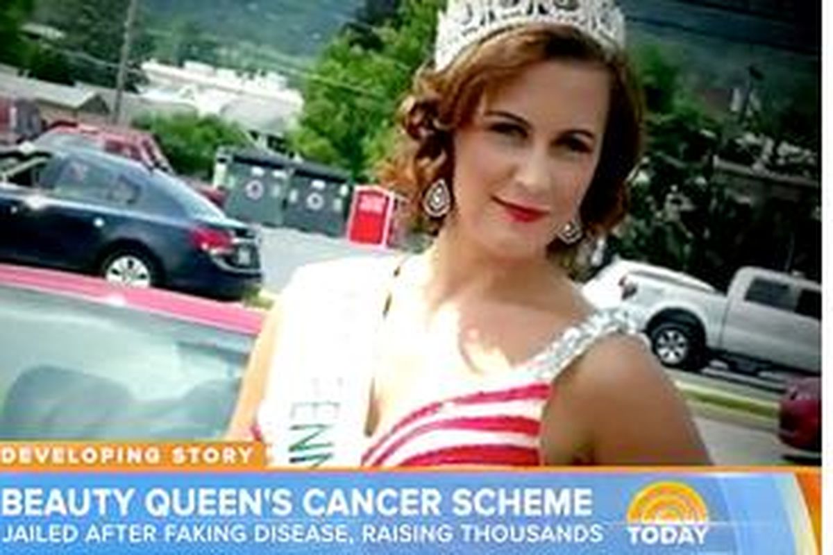 Ratu Kecantikan asal salah satu negara bagian Amerika Serikat berbohong mengidap kanker demi mendapatkan sumbangan untuk memperkaya diri sendiri. 