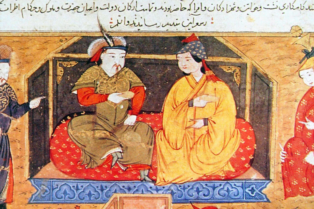 Lukisan Hulagu Khan, cucu dari Jenghis Khan 