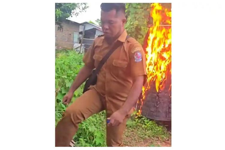 Aksi Kadus di Deli Serdang, Obrak-abrik Barak Narkoba Sendirian, Puluhan Orang Kocar-kacir
