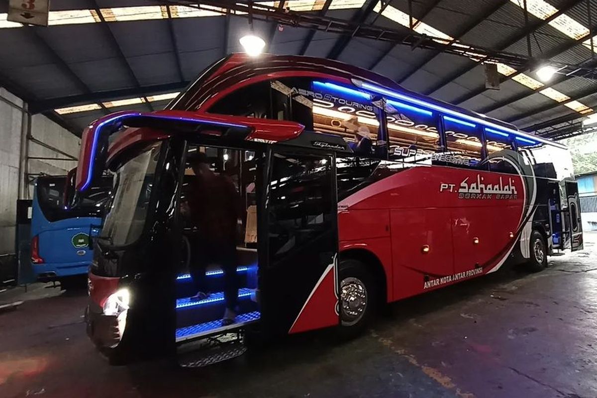 Kabin bus baru PO Sahaalah Berkah Safar