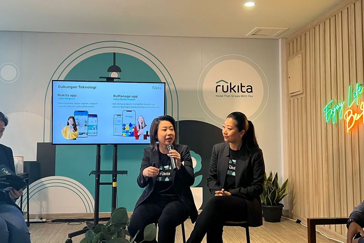 Sabrina Soewatdy, CEO & Co-Founder Rukita dan Sarah Soewatdy, COO & Co-Founder Rukita dalam media gathering di Jakarta, Rabu (1/2/2023).